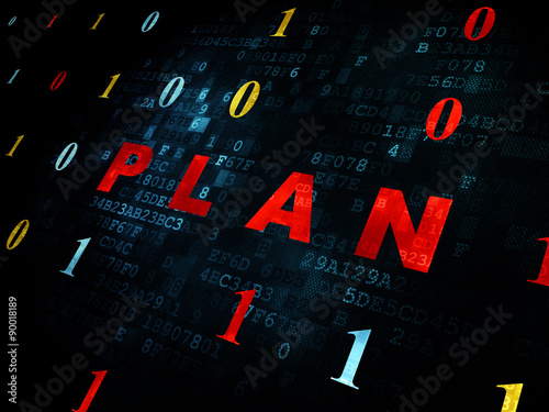 Business concept: Plan on Digital background