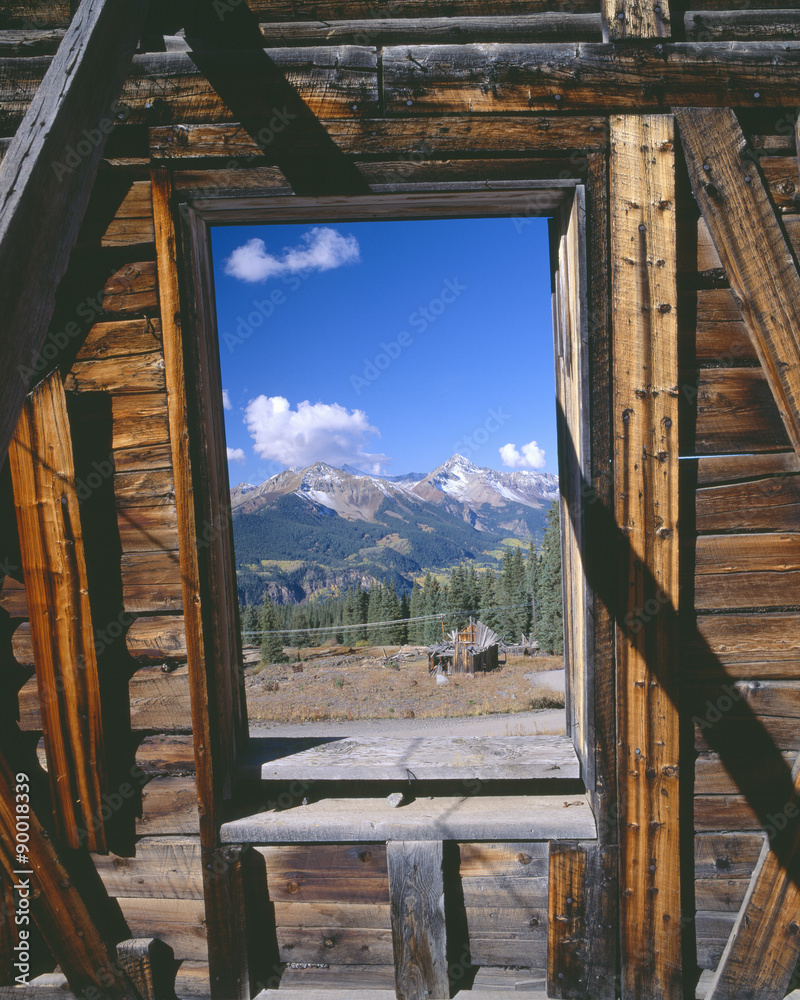 Alta Ghost Town and Mountains, San Juan National Forest, Colorado Alta Ghost Town and Mountains, San Juan National Forest, Colorado