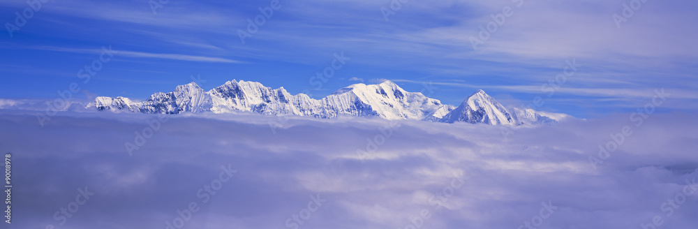 Mountains and glaciers in Wrangell-St. Elias National Park, Alaska