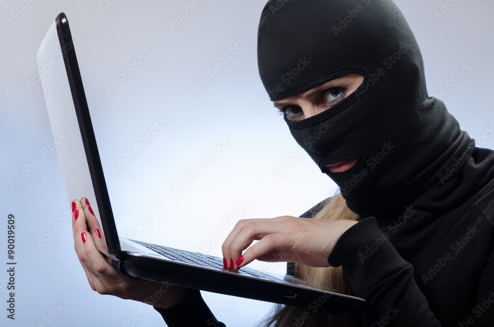 young female hacker young female hacker