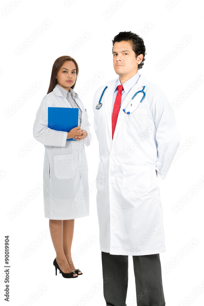 Latino Asian Team Doctors Serious Caring V Latino Asian Team Doctors Serious Caring V