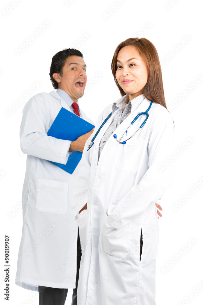 Silly Expressions Asian Female Hispanic Doctors Silly Expressions Asian Female Hispanic Doctors