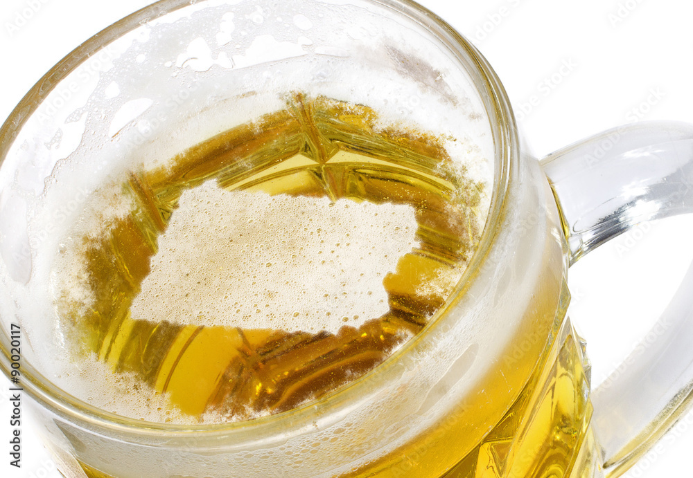 Beer head shaped as Pennsylvania in a beer mug.(series)