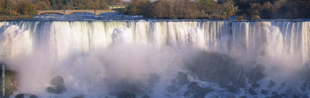 American Falls viewed from Canada, Niagara Falls, New York American Falls viewed from Canada, Niagara Falls, New York