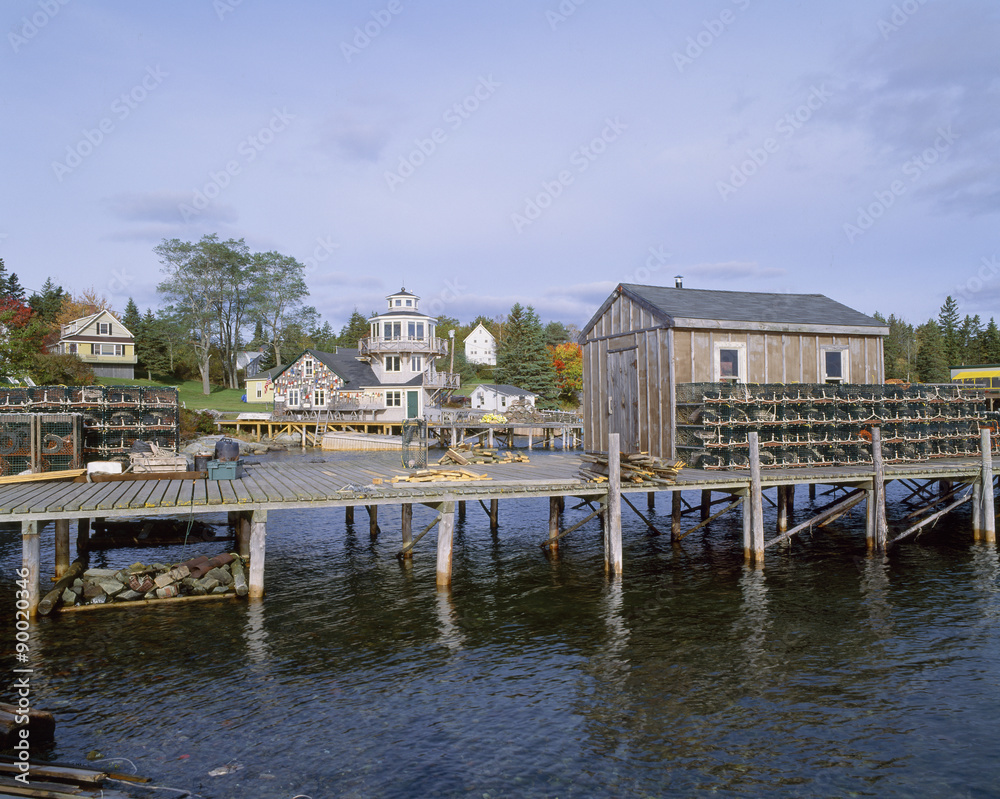 Lobster Village, Southwest Harbor of Mount Desert Island, Maine