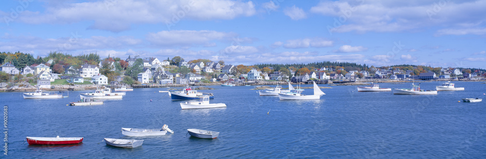 Lobster Village, Northeast Harbor of Mount Desert Island, Maine