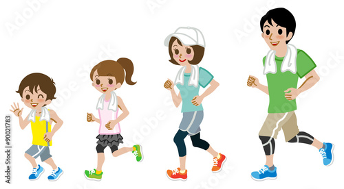 Running Family, Short sleeve