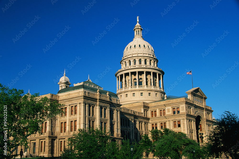 Fototapeta premium This is the historic State Capitol building. It has a large dome at the top.