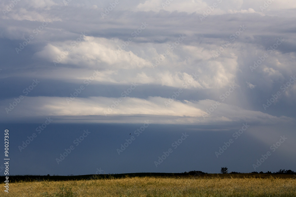 Storm Clouds Prairie Sky