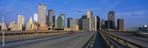 This is the freeway to the center of the city with the skyline in the background. The Chase Tower is the building in the center. © spiritofamerica
