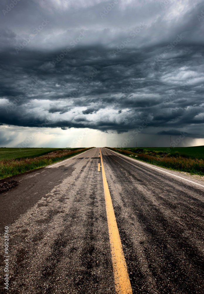 Storm Clouds Prairie Sky