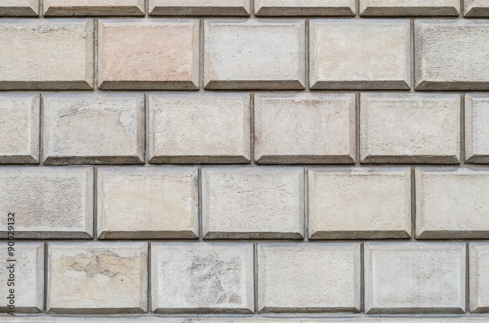 Naklejka premium Bossage - old wall made of sandstones