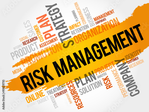Risk Management word cloud, business concept