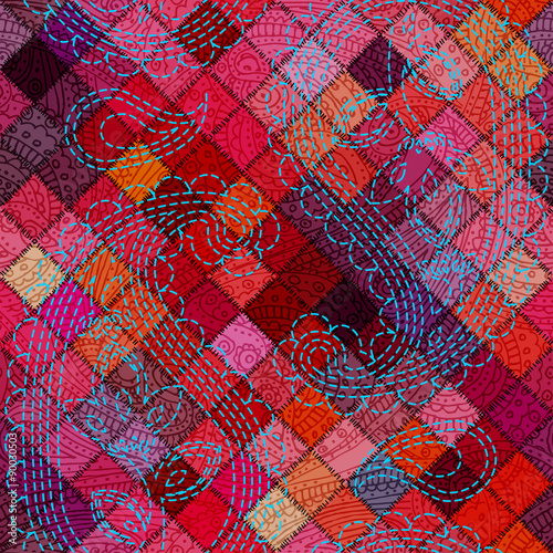Patchwork background.