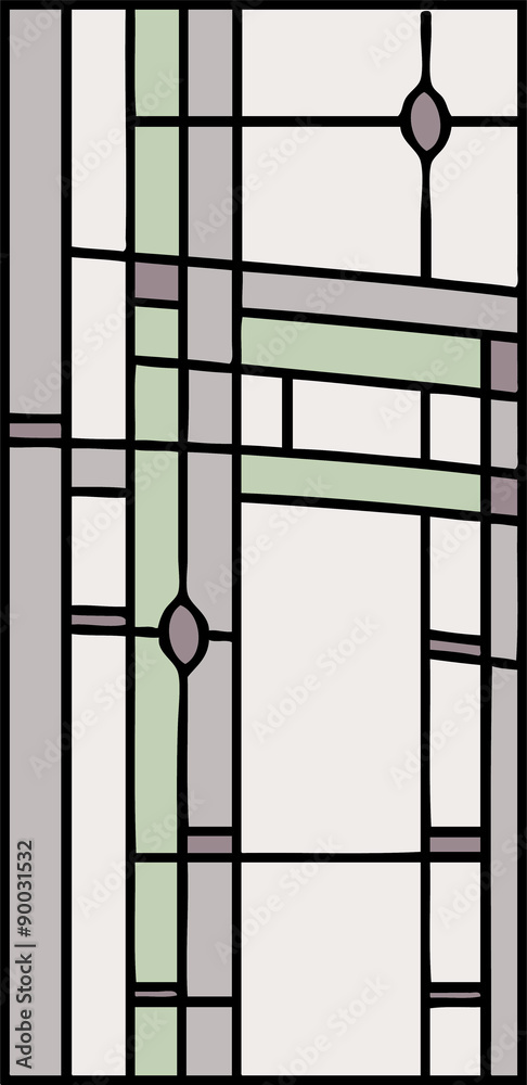 Abstract design, stained glass window, vector Abstract design, stained glass window, vector