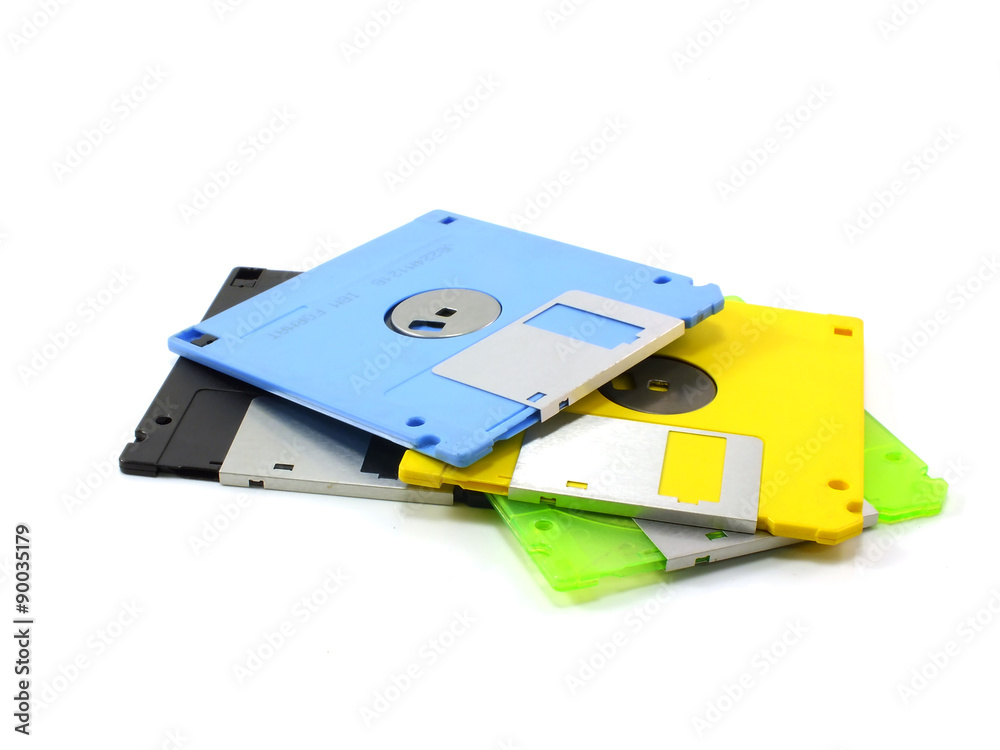 computer floppy disk isolated on white background computer floppy disk isolated on white background