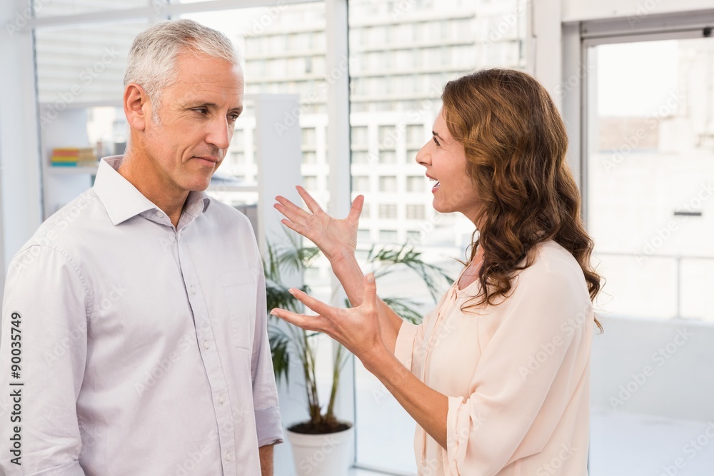 Casual business colleagues having an argument