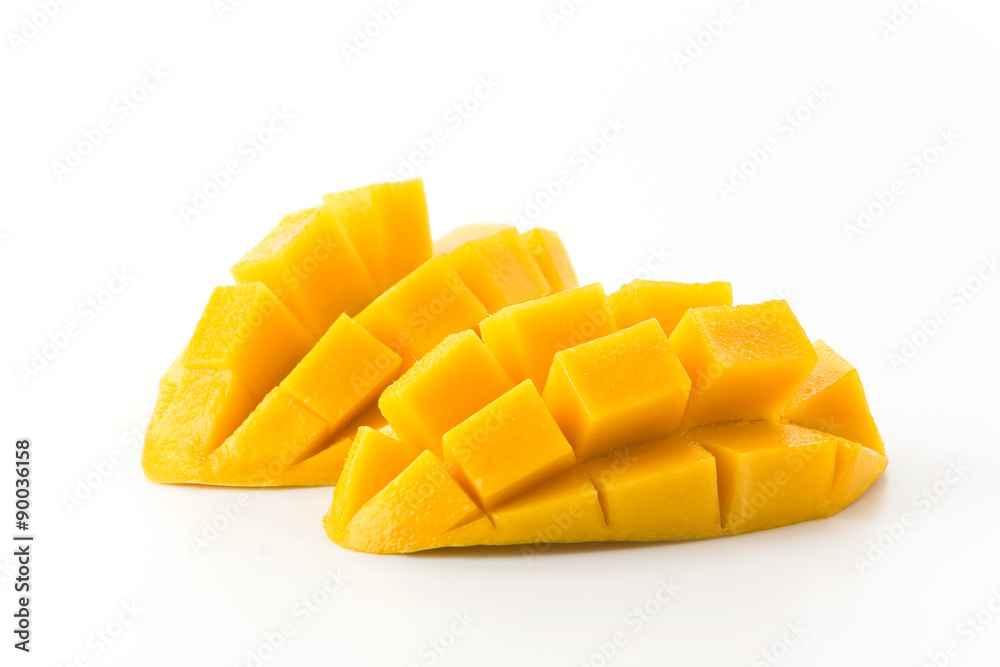 fresh mango on white background fresh mango on white background