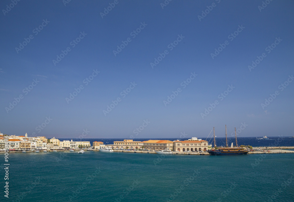 Syros island, Greece, tourist resort
