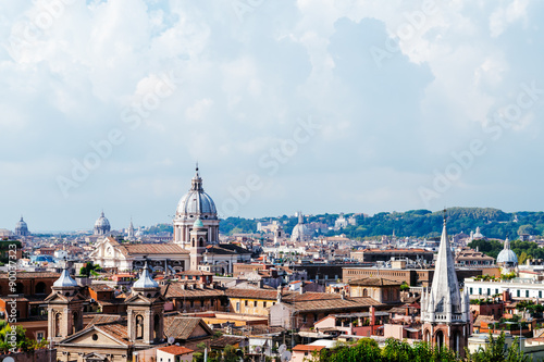  Panoramic view of Rome and St. Peter's Basilica, Rome, Italy