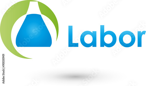 Wissenschaft, Labor, Logo, Chemie