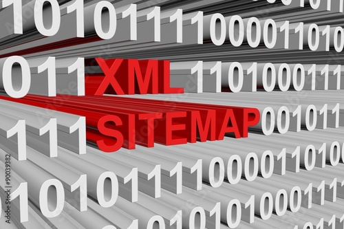 xml sitemap is presented in the form of binary code