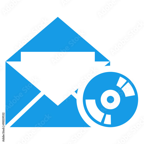 Free Download Icono sobre con simbolo backup azul - GFXLoad