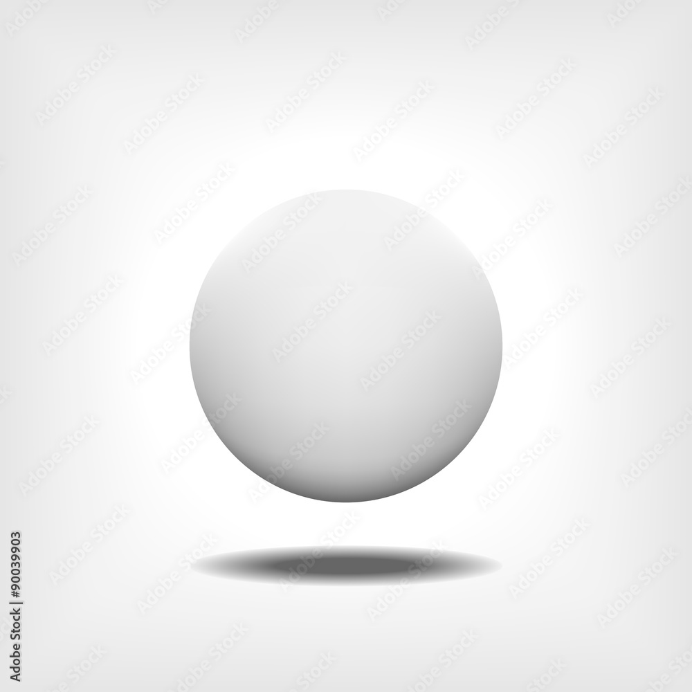 Vector white sphere Vector white sphere