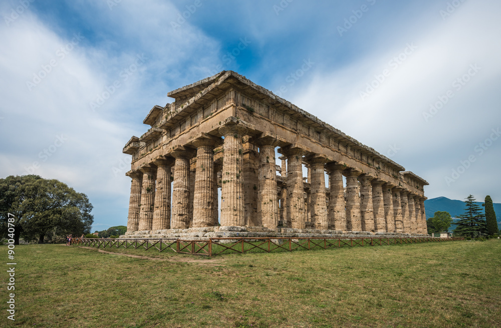Second temple of Hera at Paestum archaeological site, one of the Second temple of Hera at Paestum archaeological site, one of the