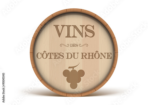 Tonneau Vins des Côtes du Rhône