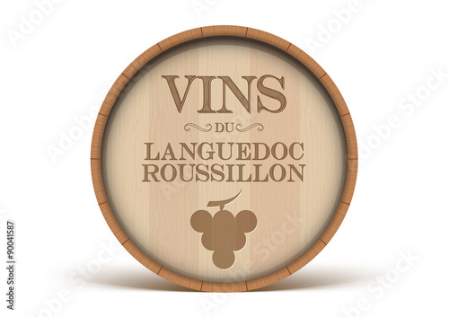 Tonneau Vins du Languedoc Roussillon