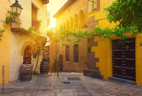 Poble Espanyol - traditional architectures in Barcelona, Spain #90041723