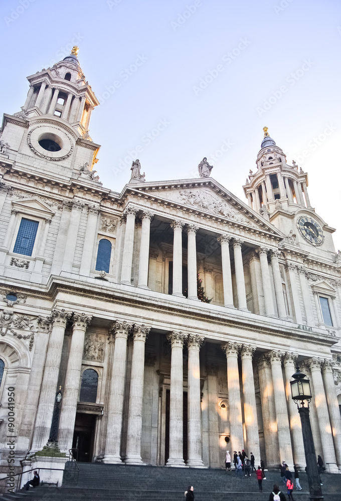 View of St Paul's Cathedral in London