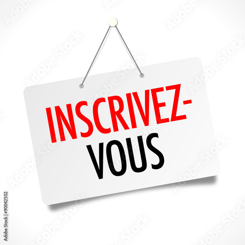 Inscrivez-vous