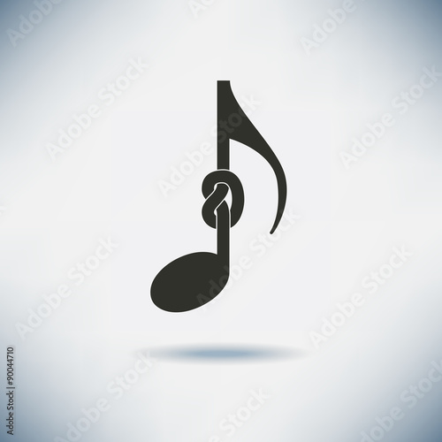 Whimsical knotted note background depicting the need for silence