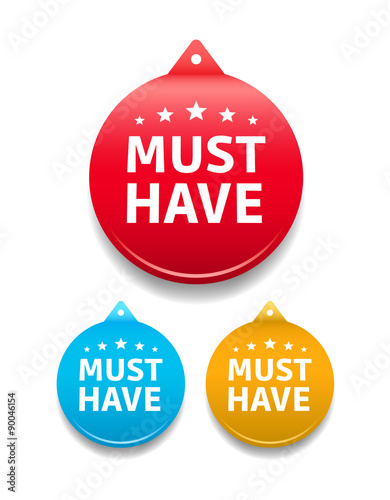 Must Have Round Tag