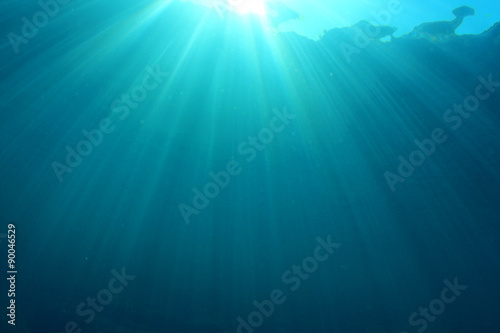 Underwater blue background in ocean © Richard Carey