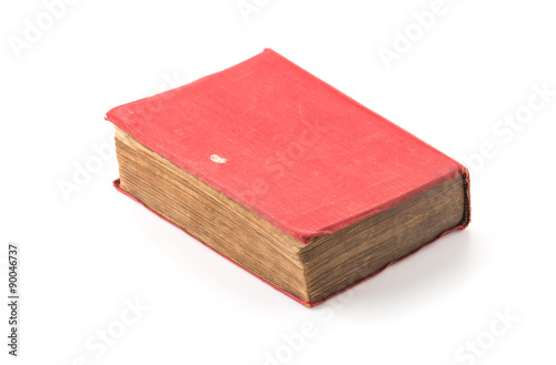 old book on white background