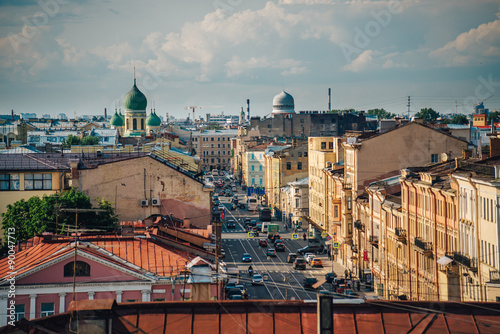 Санкт-Петербург, Россия. Лето 2015. Измайловский проспект вид на город с крыши