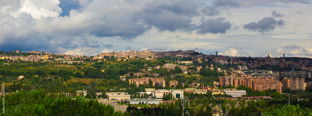 Foto panoramica della città di Perugia