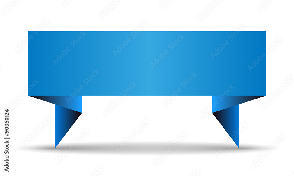empty blue paper stripe with shadows empty blue paper stripe with shadows
