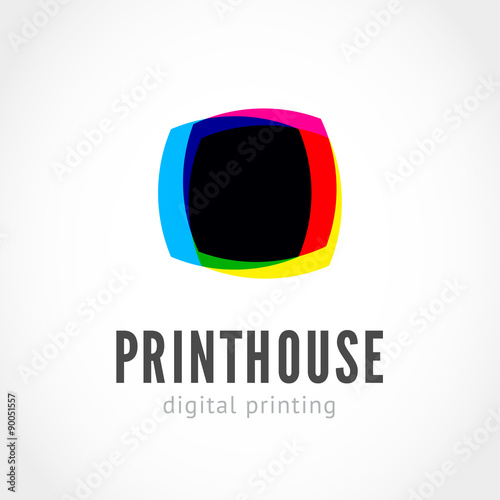 CMYK ink splashes logo