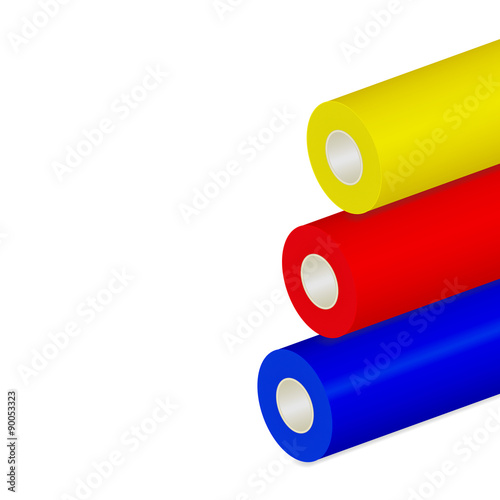 Folie - Rollen bunt
