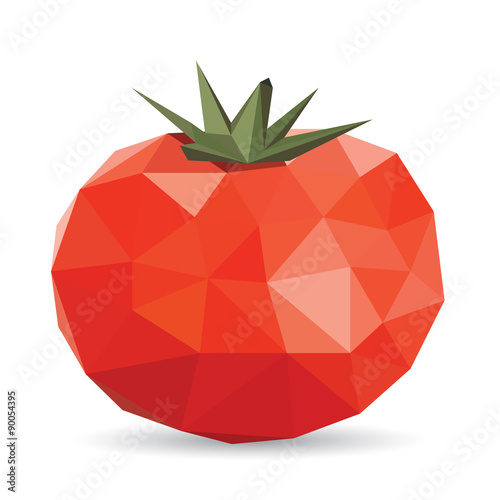 Vector illustration of a tomato