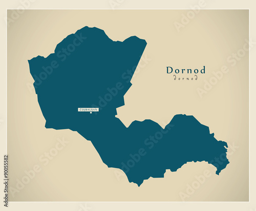 Modern Map - Dornod MN