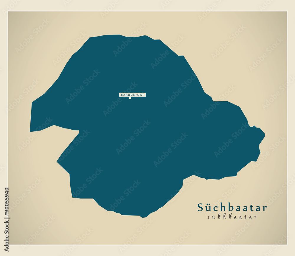 Modern Map - Suchbaatar MN