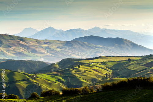 Beautiful andean landscape view from Nono, Ecuador