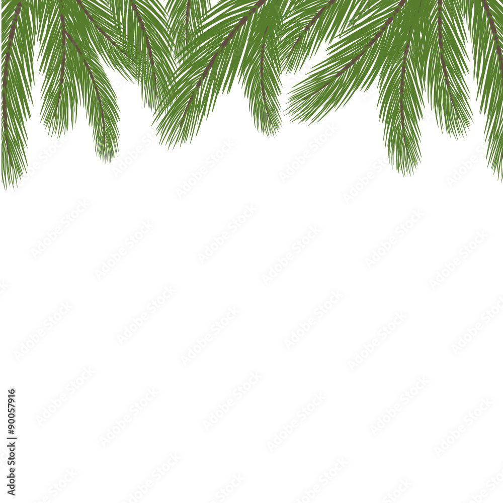 Weihnachtliche Dekoration mit Tannenzweigen Weihnachtliche Dekoration mit Tannenzweigen