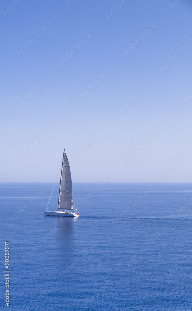 sailing boat, peacefull sea