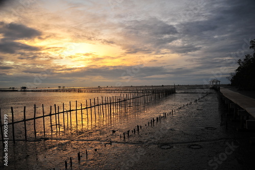 Seaside Landscape at Sunrise